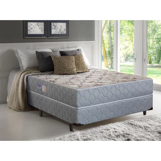 Cama box + Colchão D33 Nápoles Casal Ortopédico 138x188x65 - Sofá Casa