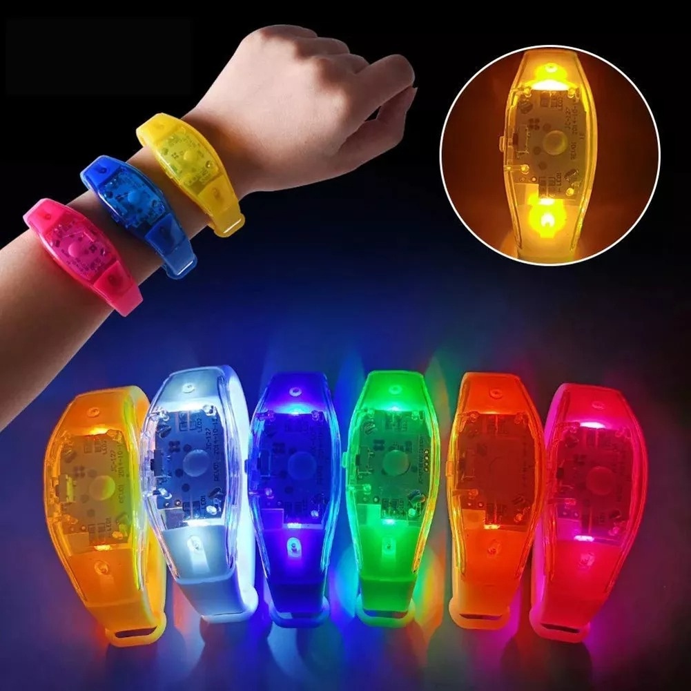 Kit 10 Pulseiras Led Hutz Pisca Com Música E Som Balada Neon Rave ...