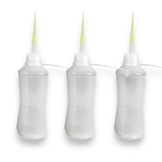 Kit 3 Tubo Almotolia Aplicador Para Líquidos 120ml Bico Reto