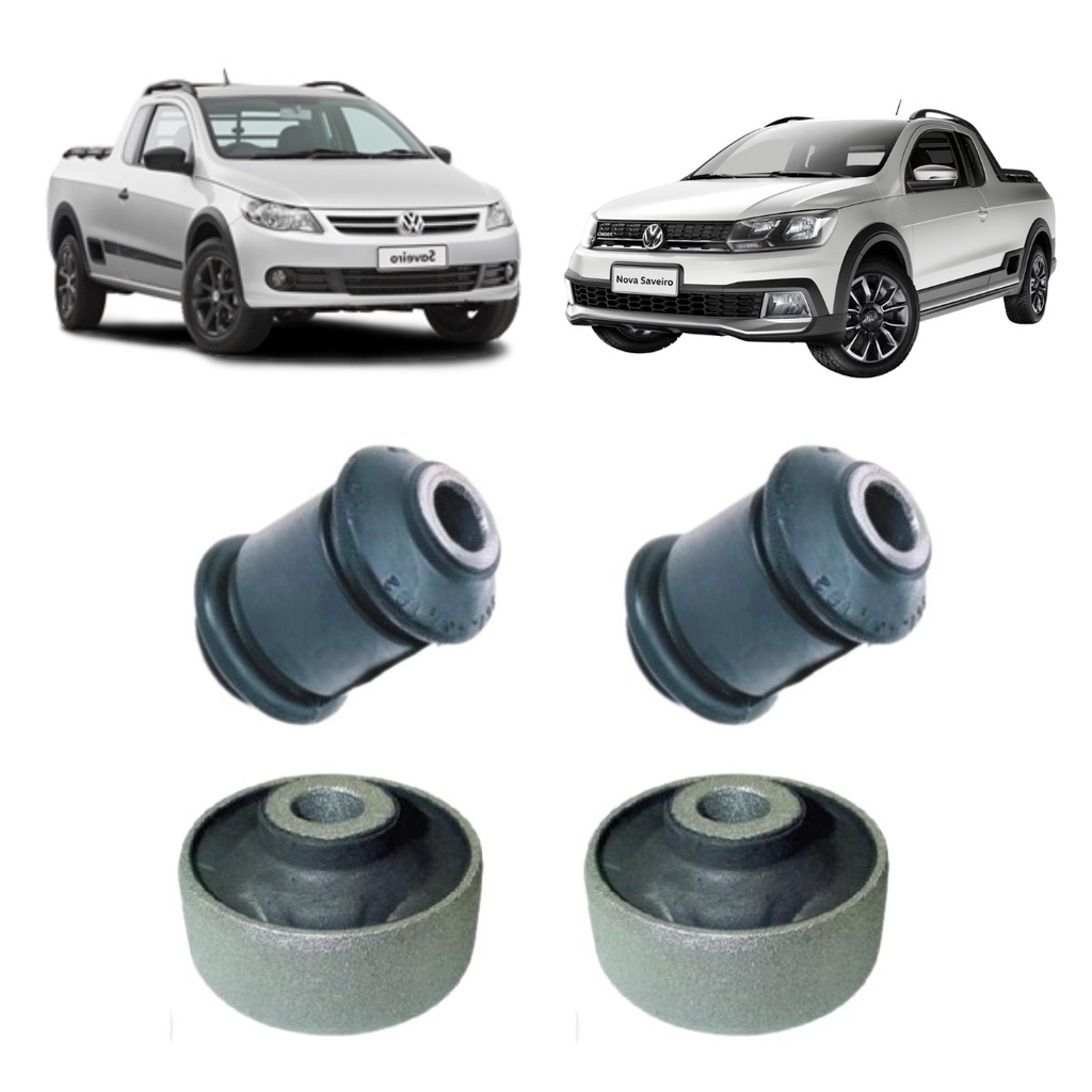 Kit 4 Bucha Bandeja Balança Dianteira Vw Saveiro G5 G6 G7 G8 | Shopee ...