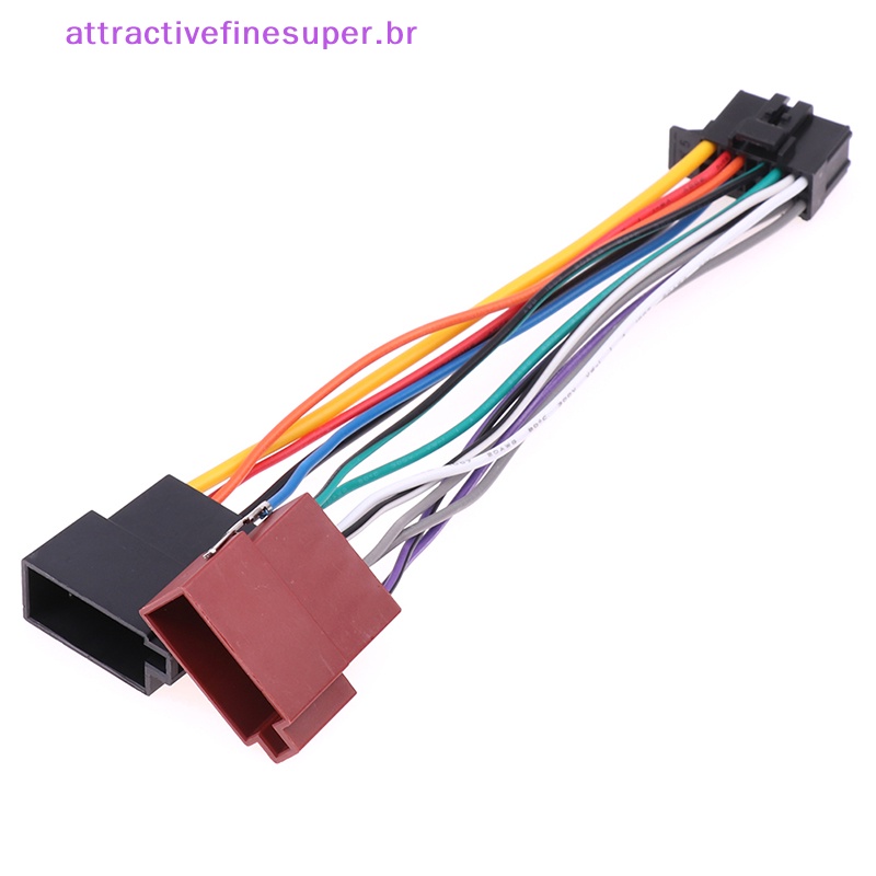 Rádio AFS Conector De Fiação ISO Cabo De Áudio Para Leitor De CD Pioneer Carro HOT