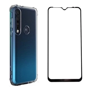 Capa Case Capinha Anti Impacto Para Moto One Macro + Película 3D Vidro Temperado