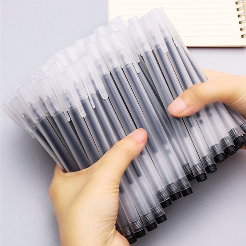 10 Pçs Transparente Fosco Gel Caneta 0.5MM Preto Azul Vermelho Tinta ...