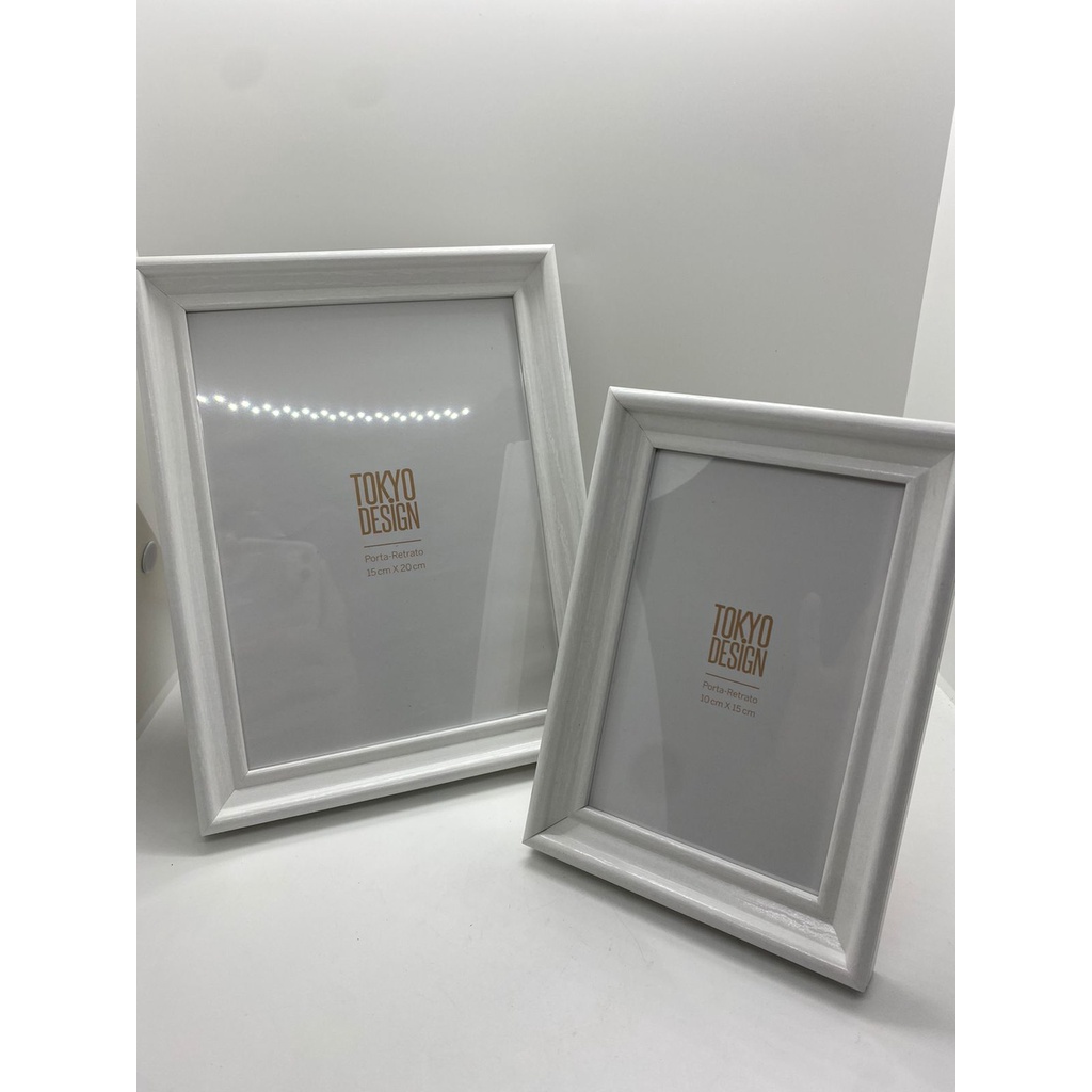 Kit Porta retrato Tokyo Desing branco hanói porta fotos 10x15 e 15x20