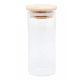 Porta Mantimento de Vidro Borossilicato com Tampa de Bambu 1L - Wolff