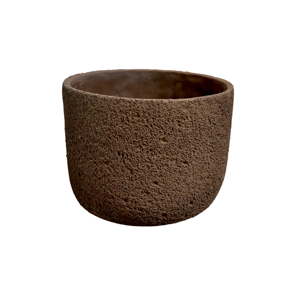 CACHEPOT EM CIMENTO TERRACOTA RUSTICO POROSO G | Shopee Brasil
