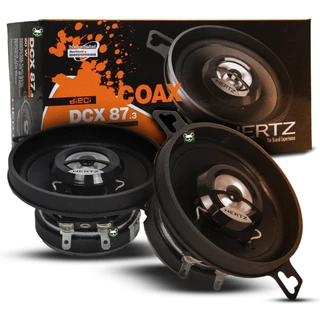 Kit Alto Falante Coaxial 60w 3.5" Polegadas Hertz Dcx 87 Som Automotivo Premium