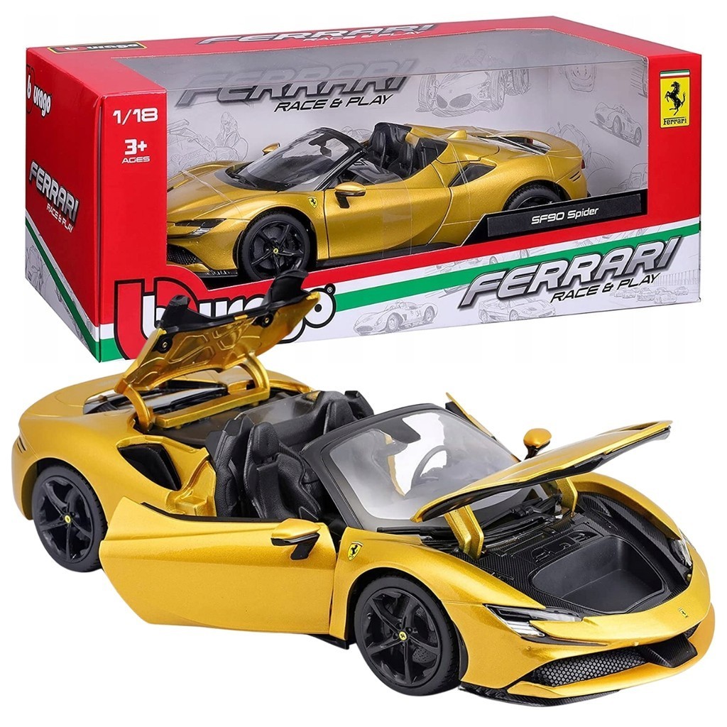 Bburago - Ferro SF90 Spider - 2020-1/18
