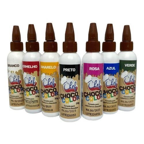 Corante Para Chocolate Choco Color 50g Alimentício Cobertura Cacau ...