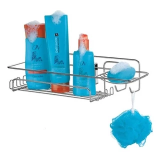 Suporte De Banheiro Porta Shampoo De Parede Com Ventosa