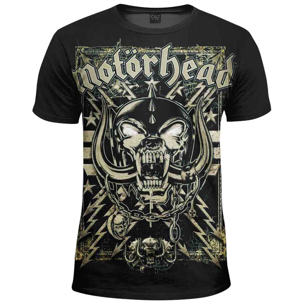 Fibbia Cintura Metallica Motorhead - Logo Smalto Multicolor
