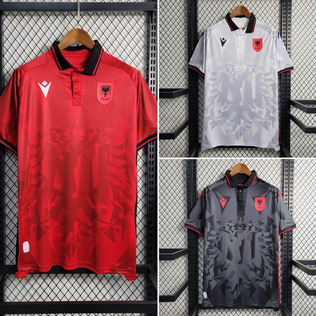 2023 Camisa De Futebol Masculinas Albania Home/Away/Third away