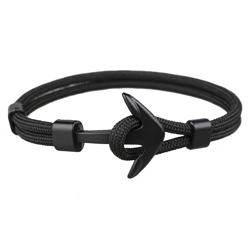 Âncoras Da Série Oceano Trendy Ship Anchors Pendant Cordas De Mão De Poliéster Para Homens Hip Hop Style Jóias Diárias Masculinas Acessórios