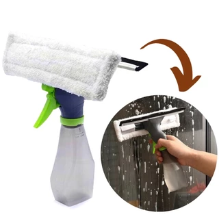 Rodo Rodinho Limpador de Vidro Limpa Vidros Spray e Seca 3 em 1 Com Borrifador Multiusos Limpa e Seca