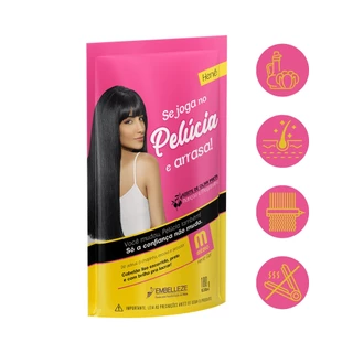 3un Hene Gel Pelucia Medio Pouch Megabrilho Hidrata Capilar