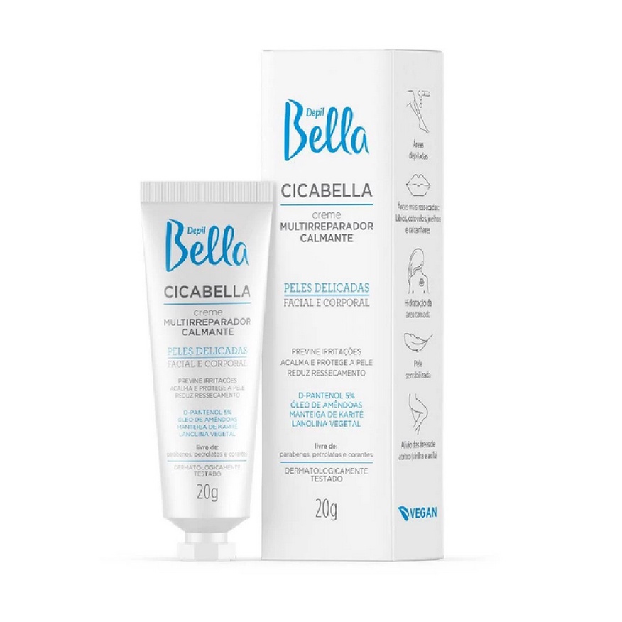 Imagem do produto Depil Bella Cicabella Creme Multirreparador Calmante 20g