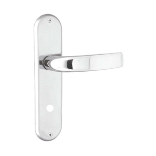 Fechadura para banheiro de aço zamac Galaxy 4193 com espelho cromada Aliança