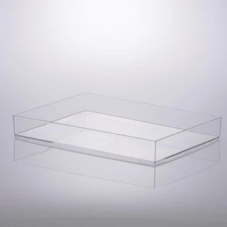Bandeja Multiuso Cristal Em Acrílico 34,5x 25x 4,5cm
