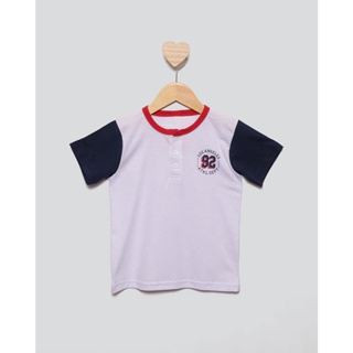 Camiseta Bebê Manga Curta Estampa Los Angeles Branca