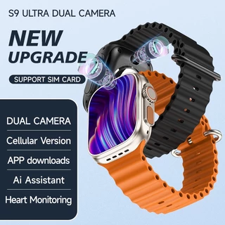 S9 ultra Smart Watch Com slot Para Cartão SIM GS37 4G Câmera Dupla De Vídeo Chamada GPS Localizador De Traços Do Estudante Adulto Frequência Cardíaca Smartwatch De Voz SOS Call Phone CLA9