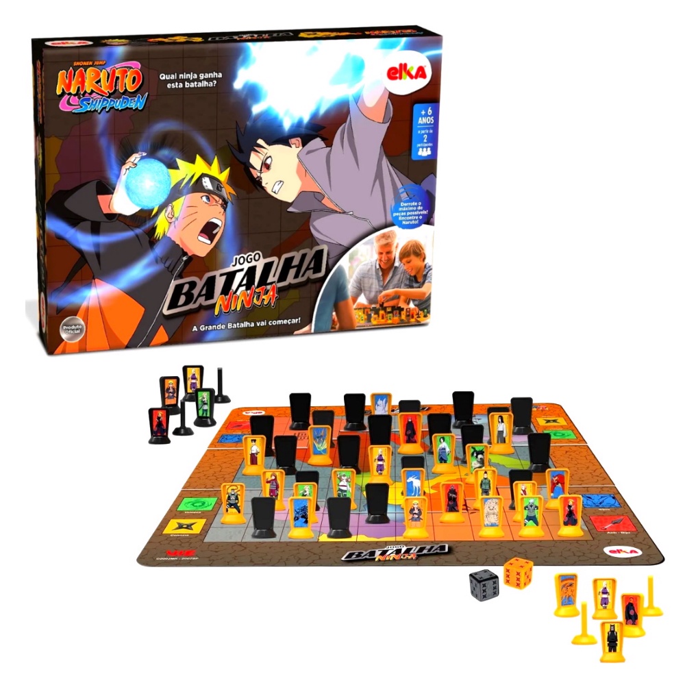 Jogo do Naruto Batalha Ninja Tabuleiro para 2 Jogadores Elka | Shopee ...