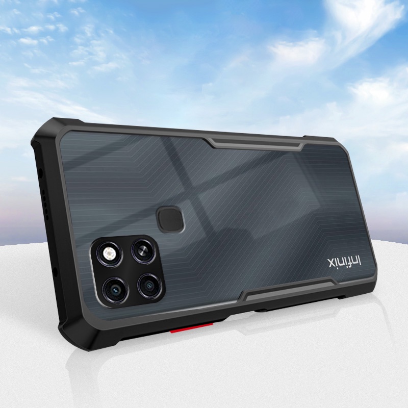 Caixa Infinix Smart 6 Plus X6511B X6511 X6511E Airbag Acrílico Transparente À Prova De Choque Tampa Da Do Telefone TPU
