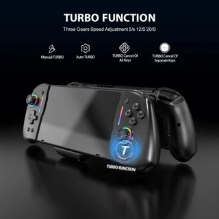 Novo Controlador YS45 Pro Para Nintendo Switch RGB Colorful Transparen Jogo De Luz Colorida Gamepad Joystick Giroscópio De 6 Eixos Embutido