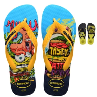 Chinelo Havaianas Top Bob Esponja Personagens Original