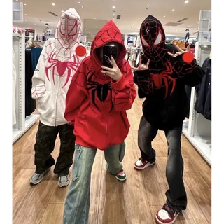 Capuz Americano De Algodão Design Casaco Com Homem Aranha De Moda Feminina