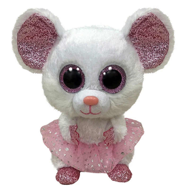 15CM Ty Beanie Glitter Big Eyes Fox Dog Sheep Koala Fish Kawaii