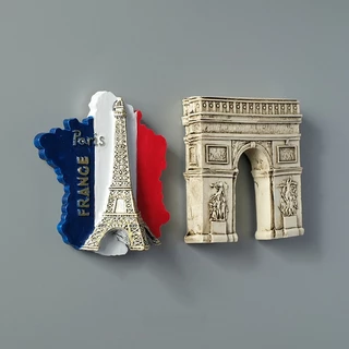 Paris França Torre Eiffel Arco Triunfo Europeu Geladeira Magnética Ímãs Mundo Turista Lembrança Coleção Presentes