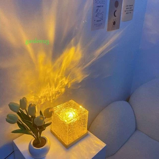 AGARDEN Luz Nocturna De Ondulação De Água Rotativa , Projetor Acrílico 16 Cores , Lâmpada De Iluminação Criativa Druable With Sea Wave Crystal Lamp Living Room