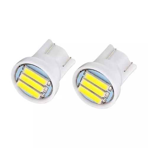 Par De Led T10 3 Leds Pingo C/ Canceller Farolete Universal | Shopee Brasil