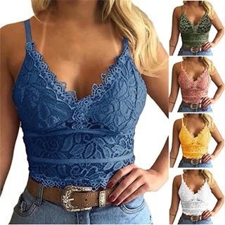 Espartilho De Renda Feminino Francês Camisole Bra Braço De Alça Larga Tops De Tanque Para Roupa Interior Diária Casualgirlsleevelessflower Bordadopadrão Ocoslim