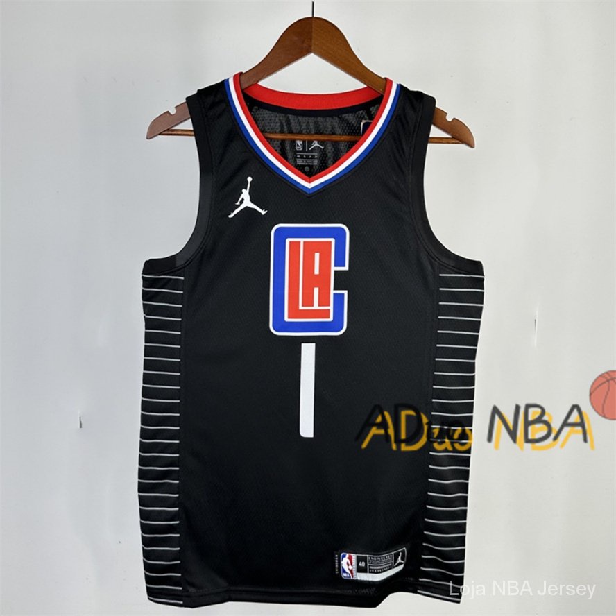 Prensado silk LA Clippers James Harden Black 2021 Swingman Statement Edition De Basquete nba Jersey