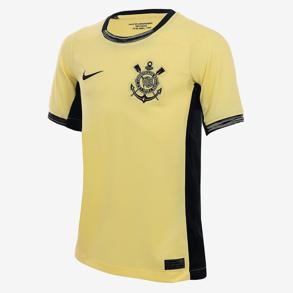 Camisa Corinthians Golden Patch Bordado Masculino