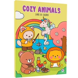Cozy Animals | Livro de Colorir | Ciranda Cultural em Oferta na Shopee