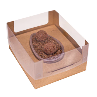 5 Caixas Para Ovo De Colher Kraft Alta 2x1 250/350g Páscoa Com Visor Acetato - C4590 Ideia em Oferta na Shopee