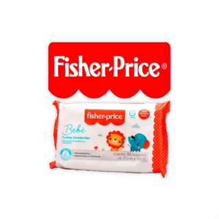 Fisher Price Babê Toalhas Umedecidas C/Perfume Suave 20x15cm C/50 Unidades