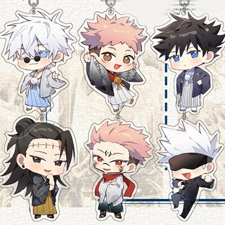 Chaveiro Anime Jujutsu Kaisen Gojo Satoru Fushiguro Megumi kawaii Pingente Periférico
