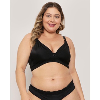 Sutiã Plus Size Modelador Sem Bojo Preto