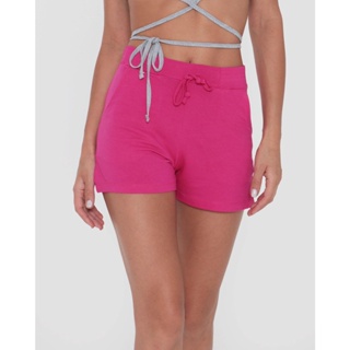 Short Feminino Moletinho Rosa