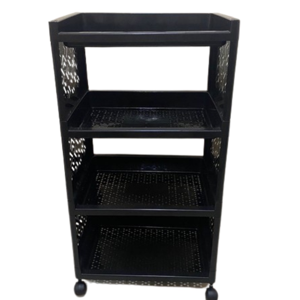 Estante Plastica Modular Multiuso 4 Prateleiras Bandeja