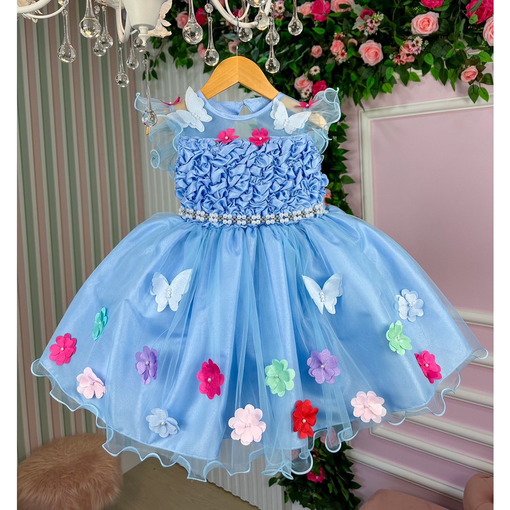 Vestido princesa hot sale jardim encantado