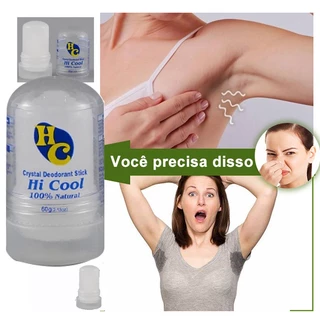 Desodorante Natural Pedra Cristal De Sal 60g Unisex Hi Cool
