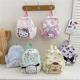 Sanrio Backpack Cartoon Kuromi Cinnamoroll Melody Travel Mochila Leve Infantil Fofinha
