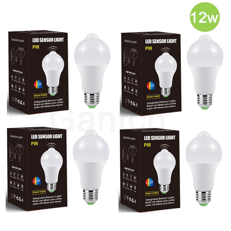 AC85V-265V E27 Lâmpada LED Com Sensor De em Promoção na Shopee