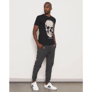 Calça Sarja Masculina Com Bolso Jogger Cinza