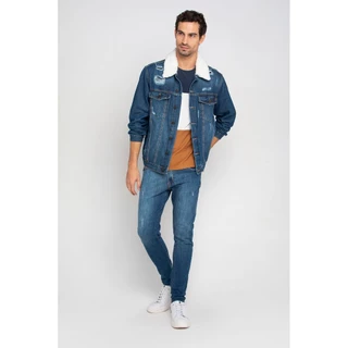Jaqueta Masculina Jeans Vintage Polo Wear Jeans Escuro