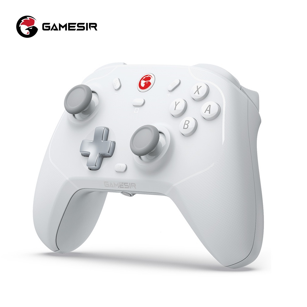 GameSir Controle de jogos sem fio T4 Pro para Windows 7 8 10 PC/iPhone/ Android/Switch, Joystick de gamepad de celular Bluetooth Dual Shock USB  para jogos Apple Arcade MFi, retroiluminação de LED semitransparente 